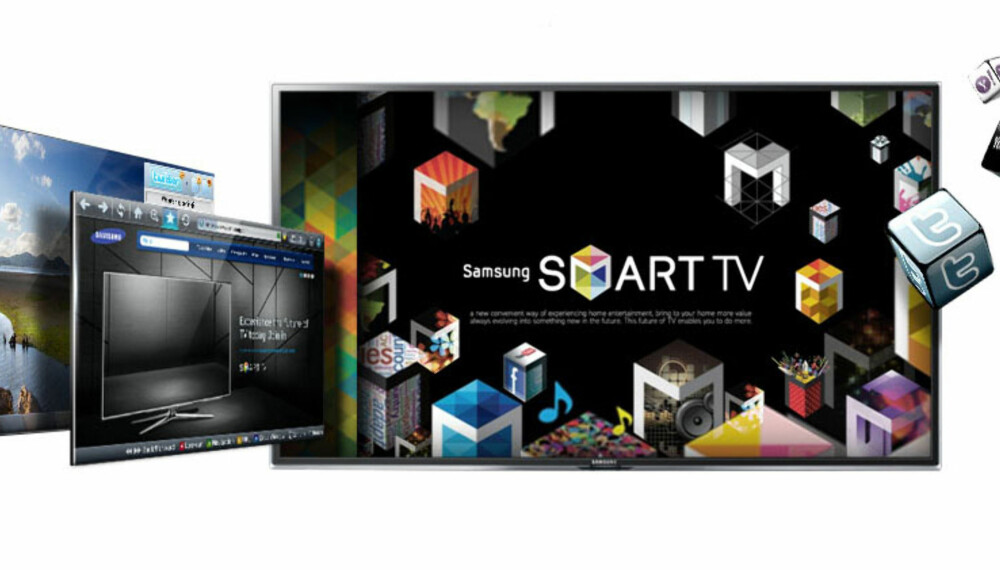 SMART: Samsung Smart TV er full av underholdning og lure løsninger.