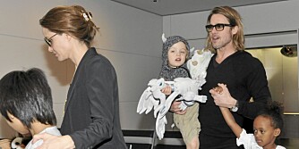 Angelina og partneren Brad Pitt har sønnen Maddox (10) fra Kambodsja, Pax (8) fra Vietnam og datteren Zahara (6) som er født i Etiopia, i tillegg til deres tre biologiske barn, datteren Shiloh (5) og tvillingene Knox og Vivienne (3).