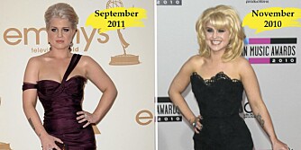 SAME, SAME, BUT DIFFERENT: Kelly dukket opp på flere arrangementer i 2010 der hun så atskillig tynnere ut enn i dag. - Jeg har samme størrelse som i fjor, sier hun.