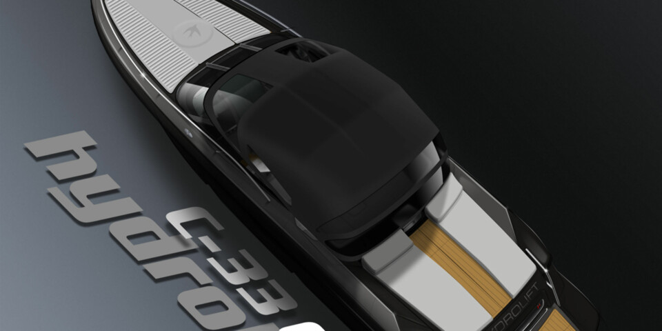 CAB: Hydrolift satser nå på en kabriolet-løsning vi kjenner fra bilverden. Litt av poenget med denne løsningen skal være at den skal beskytte mot både sol og regn, i tillegg til at den er på plass i løpet av sekunder.