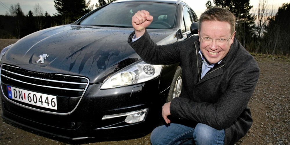 FORNØYD: - Mange svært fine produkter er blitt slått av 508, konstaterer Stian Gihle, PR- og informasjonssjef i Peugeot. FOTO: Øistein Norum Monsen FORNØYD: - Mange svært fine produkter er blitt slått av 508, konstaterer Stian Gihle, PR- og informasjonssjef i Peugeot. FOTO: Øistein Norum Monsen