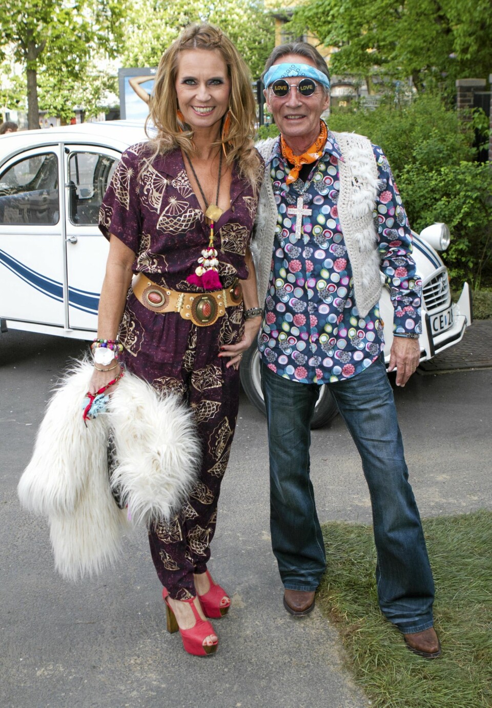 Under Petter Stordalens hippiefest 16. mai var ikke Gabrielle Margrete såvidt mer enn et glimt i sin far, Stein Støas, øye.