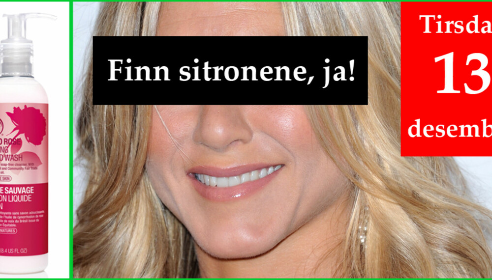 ADVENTKONKURRANSE: Avslør hvem som skjuler seg bak anagram-sladden, og vinn herlige hud- og kroppsprodukter fra The Body Shop. ADVENTKONKURRANSE: Avslør hvem som skjuler seg bak anagram-sladden, og vinn herlige hud- og kroppsprodukter fra The Body Shop.