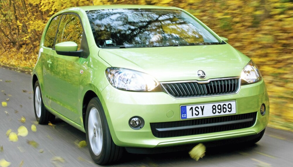 KNØTT: Skoda Citigo er Skodas versjon av Volkswagen Up! (Alle foto: Skoda)