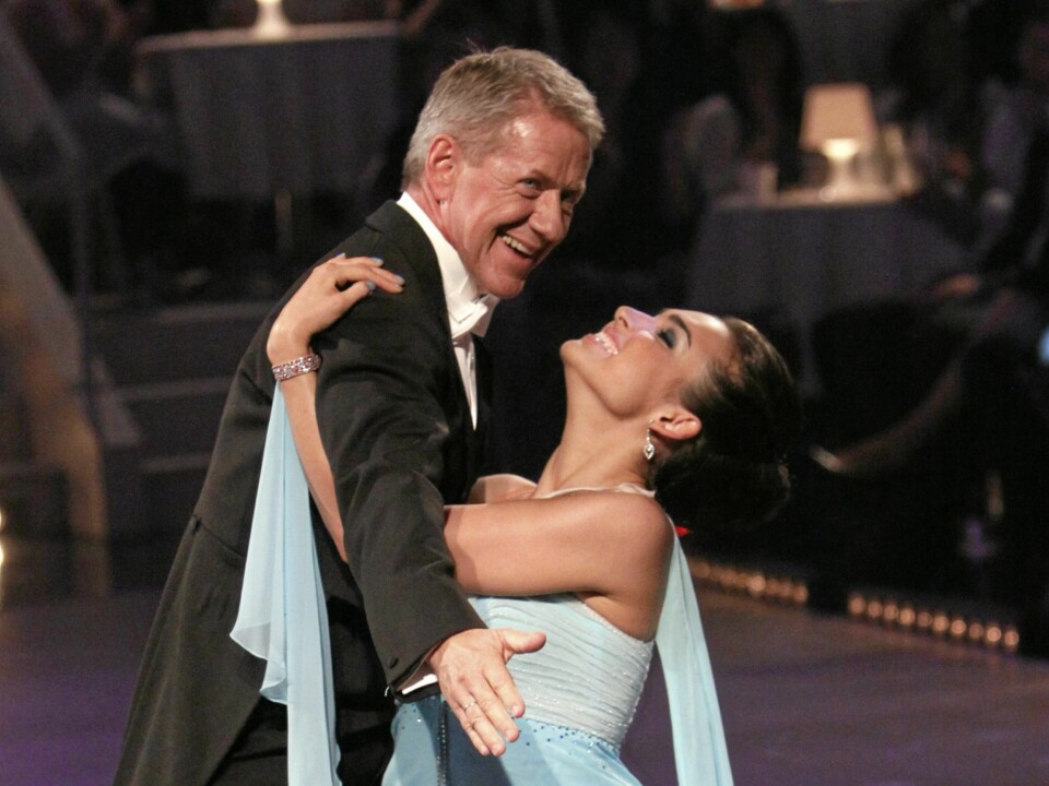 SE, DER DANSER BESTEFAR: Rune Larsen hadde en kort, men intens periode som Skal vi danse-deltaker sammen med Olga Divakova.