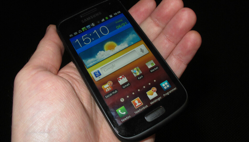 KOMPAKT: Galaxy W er en liten og grei allrounder.