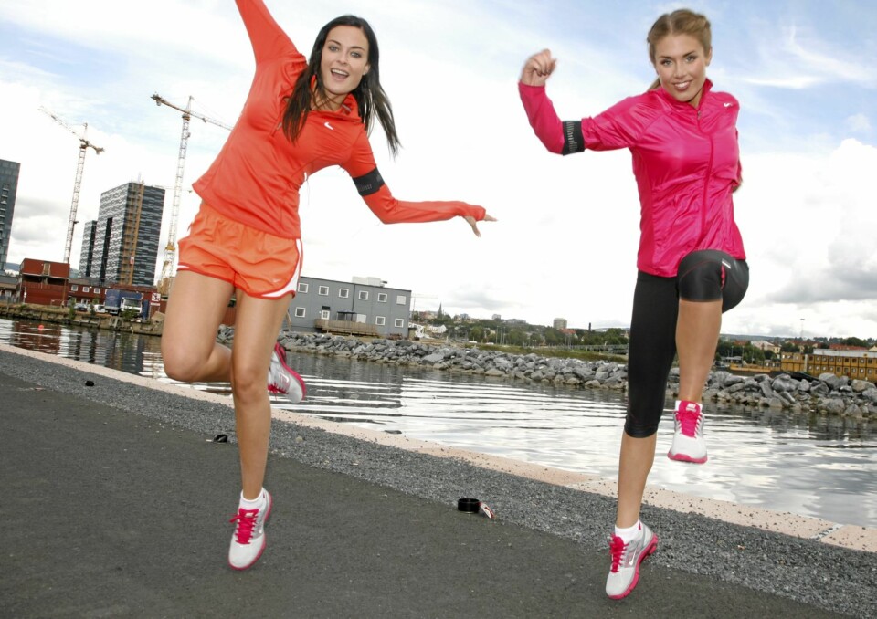 SPORTY: Tone er kresen på hva hun stiller opp på. I 2010 sto hun sammen med Charlotte Thorstvedt i spissen for en løpekonkurranse i regi av Nike.