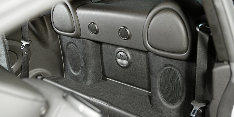 BAK: Det er her baksetene bor i en vanlig Mini.