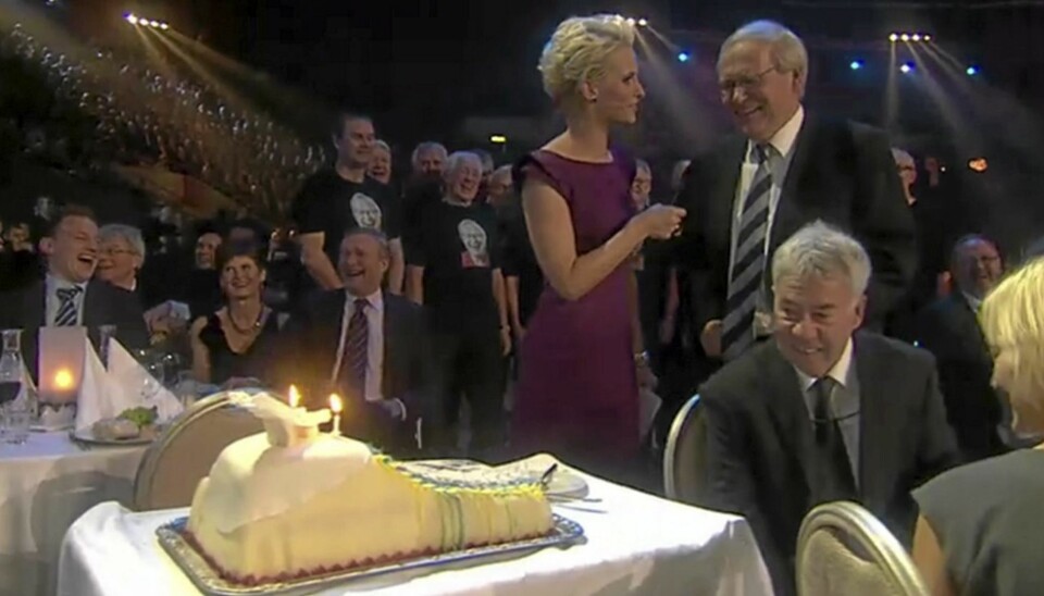 Arne Scheie ble en feiret mann under Idrettsgallaen.