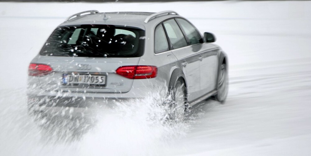 VINTER OG SNE: Audi A4 Allroad er meget egnet for norske vinterforhold.