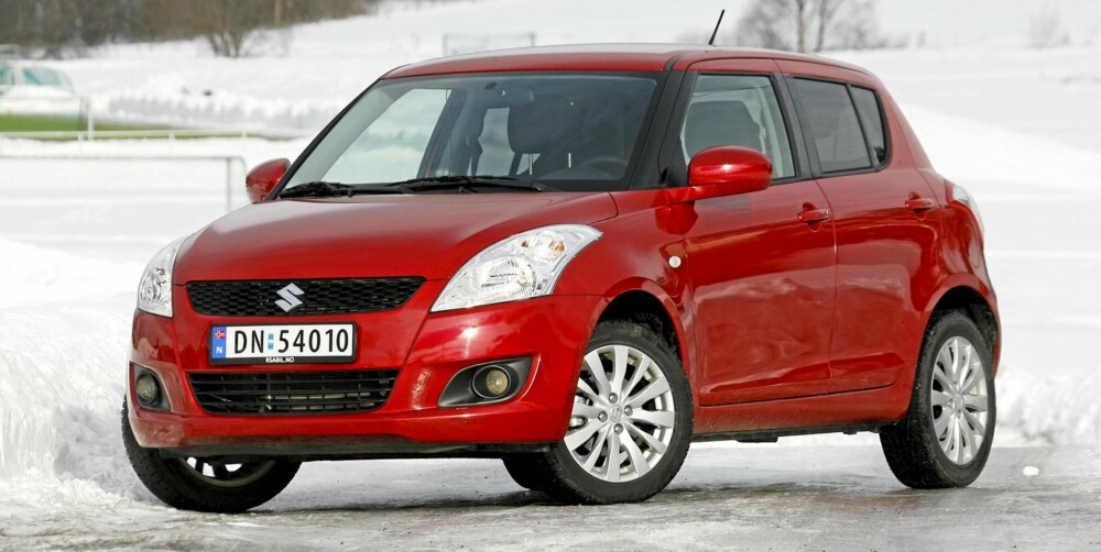 BILLIG OG BRA: Suzuki Swift er en av få småbiler med firehjulsdrift, og er en enkelt men velfungerende og til dels rimelig småbil.