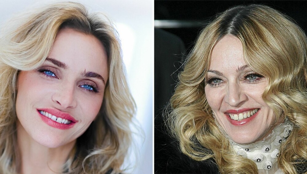 DOBBELTGJENGERE: Isabel Ødegård ligner sitt idol Madonna på en prikk.
