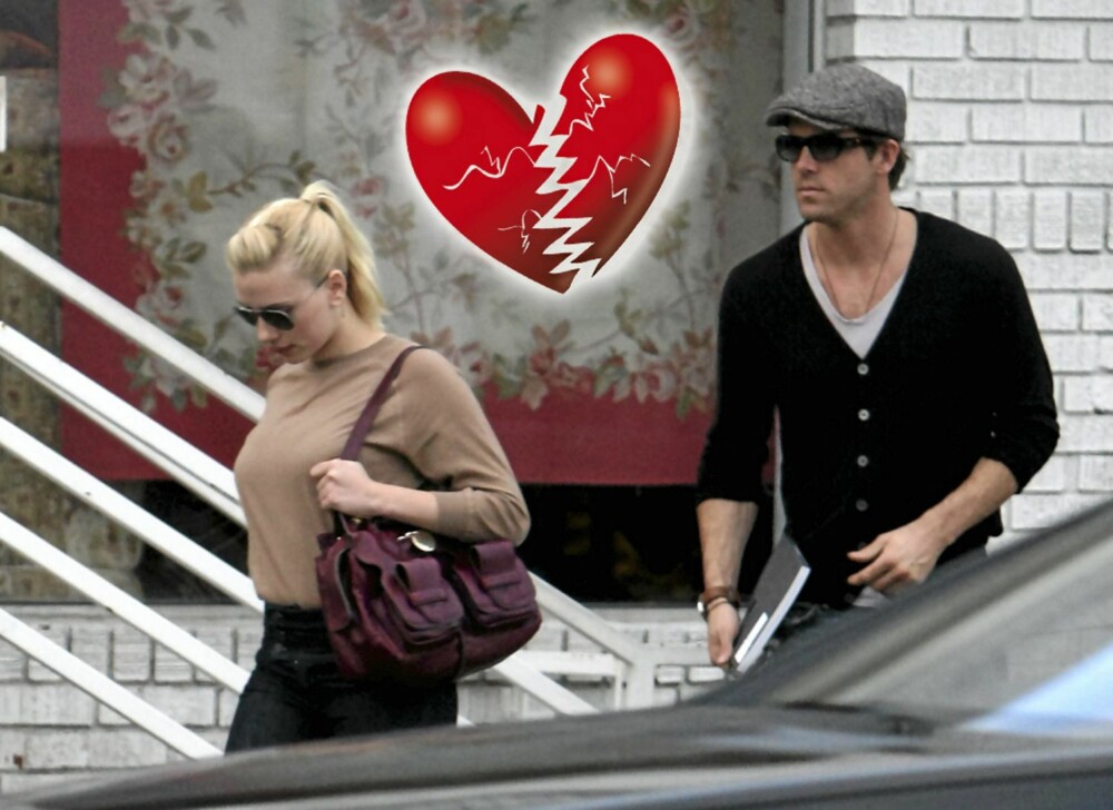 SLUTT: Det er nå ett år siden kjærligheten tok slutt for Hollywood-stjernene Scarlett Johansson og Ryan Reynolds.