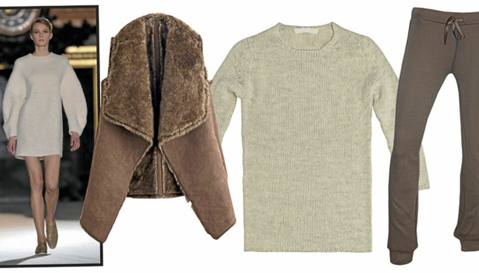KOSEKLÆR: Har du noen tusenlapper til overs, hadde jo vært fantastisk å krype oppi sofaen med denne deilige strikkekjolen fra Stella McCartney og god kopp te. Hvis ikke, kan du ta en titt på våre favorittkoseplagg.