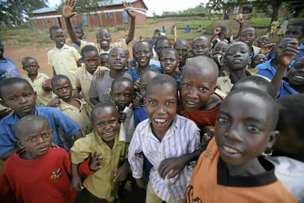 BARNELAND: I Rwanda er mer enn halvparten av befolkningen under 18 år.