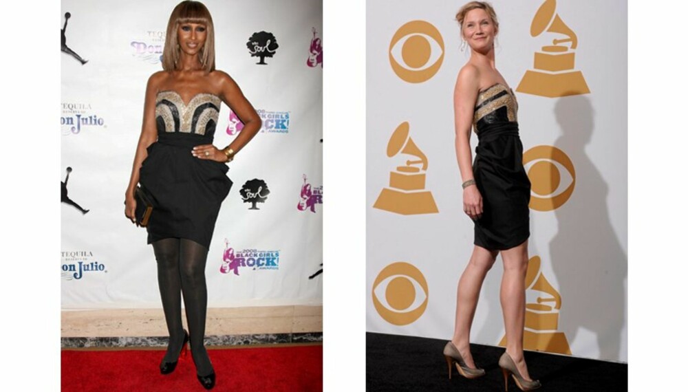 KJOLEDUELL: Hvem kler Rachel Roy-kjolen best, Iman eller Jennifer Nettles?