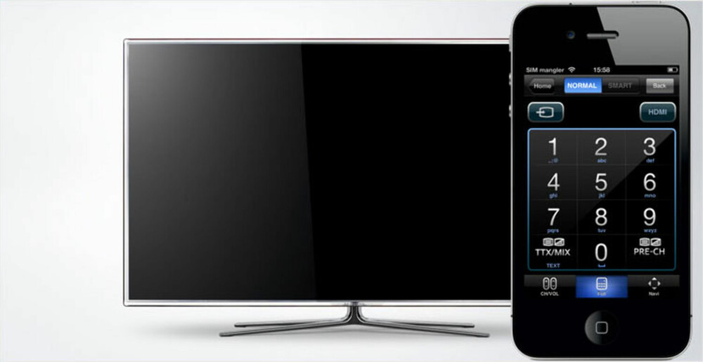 TV-FJERNKONTROLL: Med riktig app på mobilen trenger du aldri mer å lete etter fjernkontrollen.