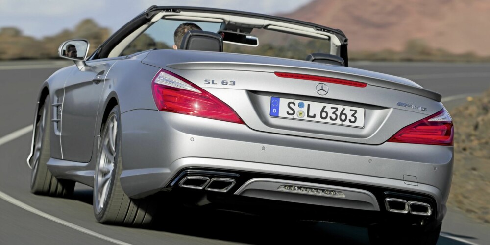 RÅERE STORBROR: Nylig viste Mercedes de første bildene av Mercedes SL 63 AMG. Den kan fåes med 564 hk.