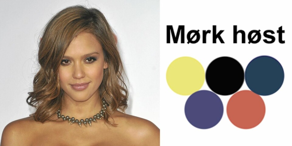 HØST: Med sin glødende olivenhud er Jessica Alba en mørk høst. Faller du inn under samme kategori er dette noen av fargene som vil kle deg aller best.