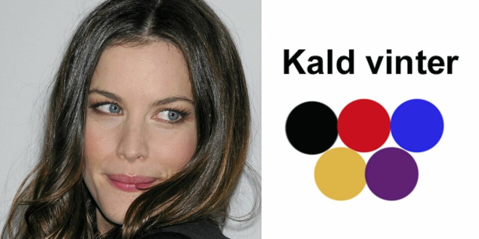VINTER: Med sitt mørke hår, klare øyne og kalde hud er Liv Tyler en kald vinter. Faller du inn under samme kategori er dette noen av fargene du kler aller best.
