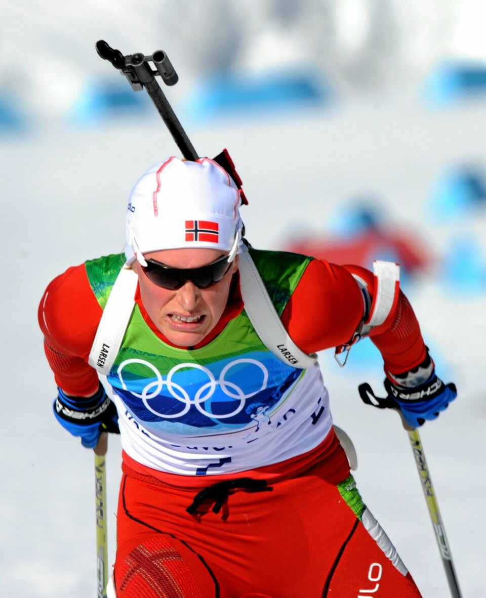 GULL I SIKTE: Tora Berger tok OL-gull i Vancouver i 2010. I fjor tok hun VM-gull på mixstafett. Blir det gullfangst i Ruhpolding også?