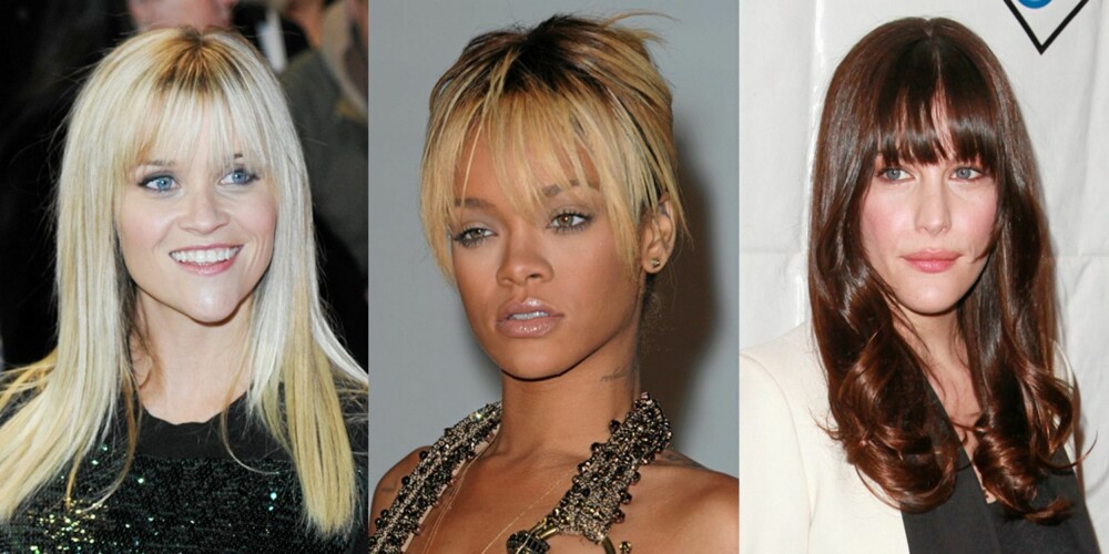 NYKLIPT: Reese Witherspoon, Rihanna og Liv Tyler med sine nye frisyrer.