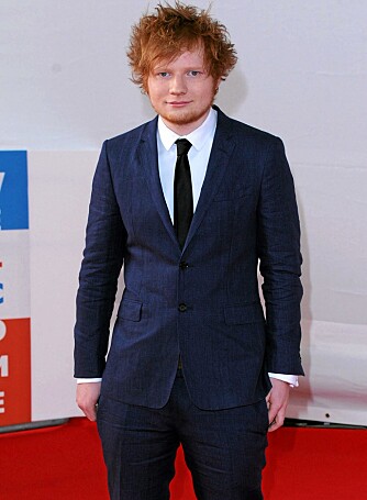 SUKSESSFULL NYKOMMER: Ed Sheeran vant også to musikkpriser på Brit Awards.