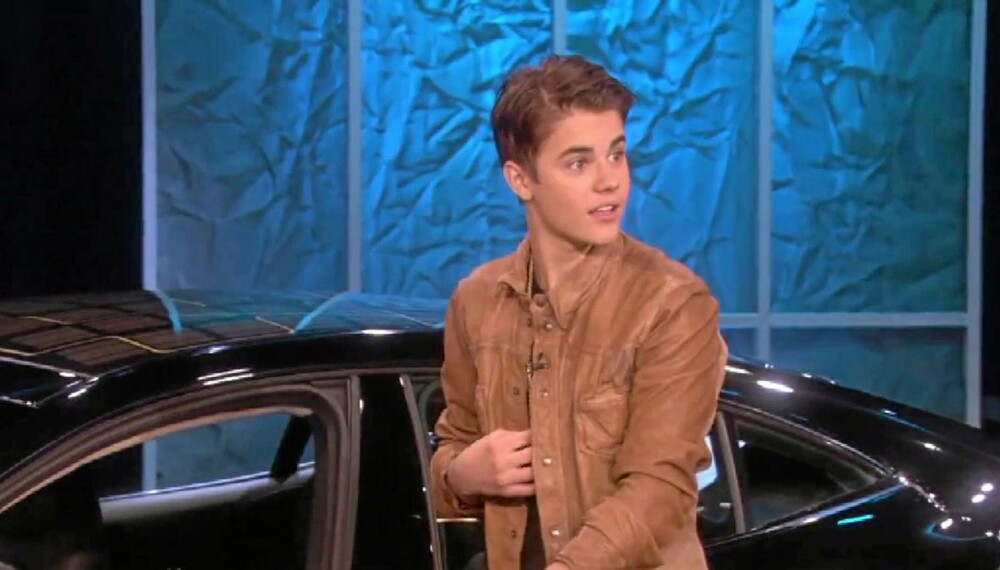 FET GAVE: Justin Bieber fikk en hyperrask og miljøvennlig bil til fødselsdagen sin.
