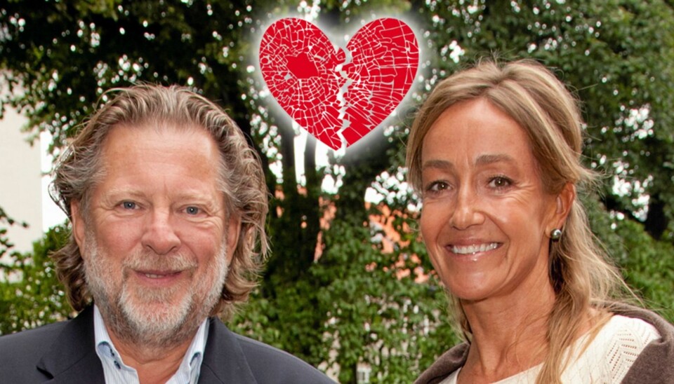 SLUTT: Odd Reitan og Camilla Astrup går videre hver for seg. Her er paret på fjorårets hagefest arrangert av Aschehoug Forlag.