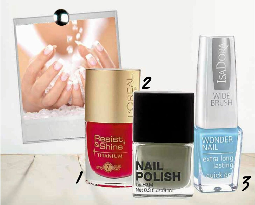 NEGLEFAVORITTER: L'Oréal Resist & Shine, H&M Nailpolish og Isadora Wondernail er våre billigste favorittneglelakker.