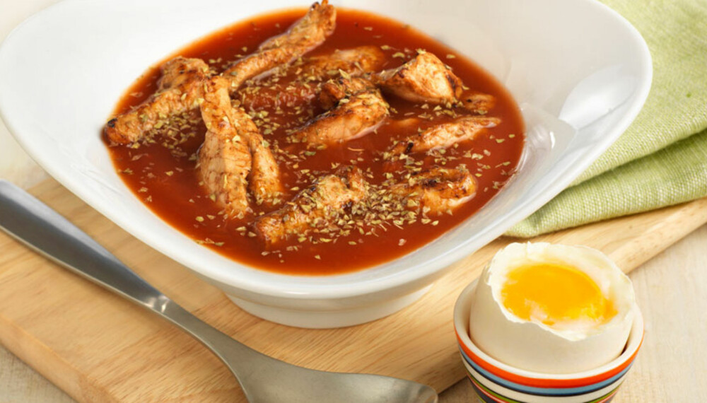 Dagens rett: Tomat- og hvitløksuppe Dagens rett: Tomat- og hvitløksuppe