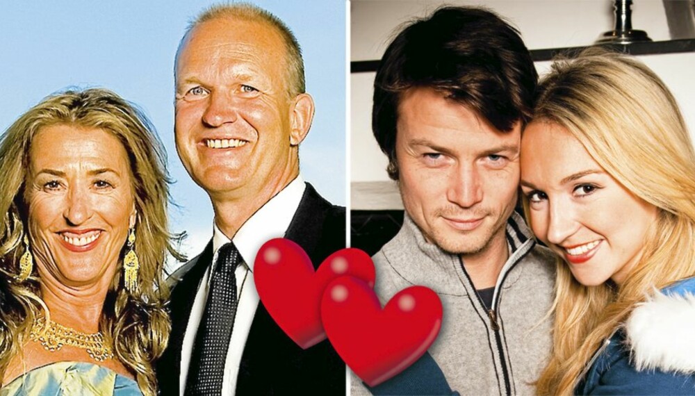 PAR I HJERTER: Jan Horn (51)OG Vemund Aarstrand (35) vant hjertene til henholdsvis Pia (29) og Jasmin Haraldsen (56) i TV3s sjekkeprogram «Pia og Jasmin».