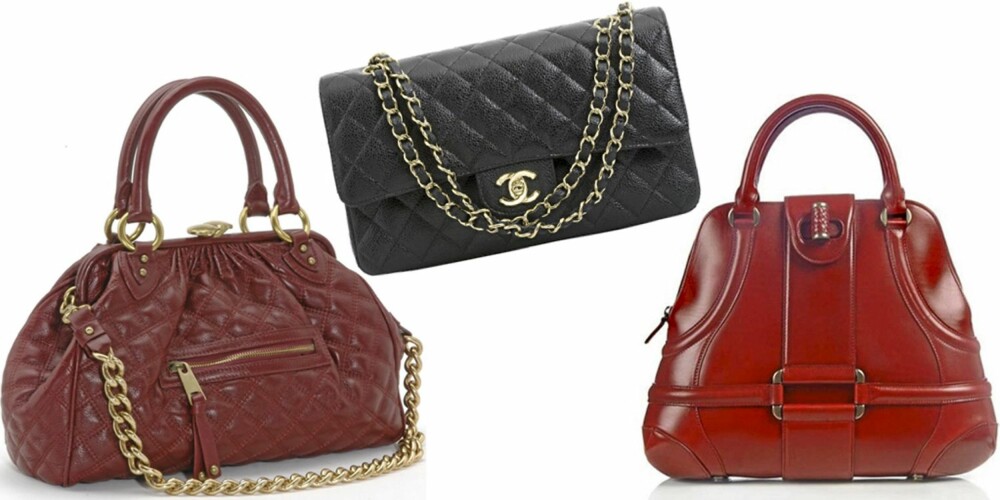 IT-VESKER: Marc Jacobs sin Stam-veske, Chanel 2.55 og Alexander McQueen sin Novak-veske. IT-VESKER: Marc Jacobs sin Stam-veske, Chanel 2.55 og Alexander McQueen sin Novak-veske.