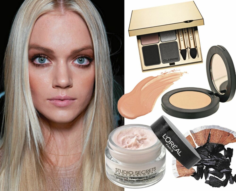 SOTEDE ØYNE: Fra catwalken til Blumarine. L'Oréal Paris Studio Secrets Smoothing Primer (kr 189), Youngblood Ultimate Concealer (kr390), Clarins Eye Quartet Graphites (kr 374), Clinique Repairwear All-Smooth Foundation (kr 325), Korres Eyeliner Pencil i fargen Black (kr 119). SOTEDE ØYNE: Fra catwalken til Blumarine. L'Oréal Paris Studio Secrets Smoothing Primer (kr 189), Youngblood Ultimate Concealer (kr390), Clarins Eye Quartet Graphites (kr 374), Clinique Repairwear All-Smooth Foundation (kr 325), Korres Eyeliner Pencil i fargen Black (kr 119).