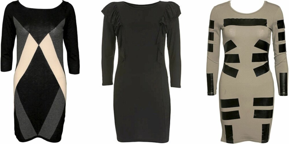 FRA VENSTRE: French Connection (kr 1199), Warehouse (kr 279), Cheap Monday (kr 395). FRA VENSTRE: French Connection (kr 1199), Warehouse (kr 279), Cheap Monday (kr 395).