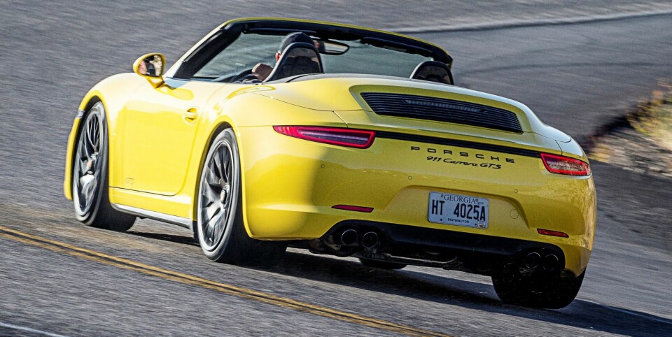 PORSCHE: Vi ville valgt GTS-en med manuelt gir. FOTO: Porsche