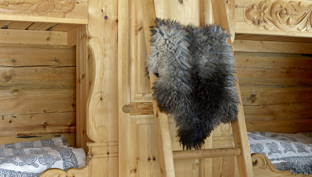 KVALITET: De to køyesengene i Rudihytta har skap i midten og er laget av Aslak Slettemeås fra Morgedal. Foto: FOTO: Per Erik Jæger&nbsp;