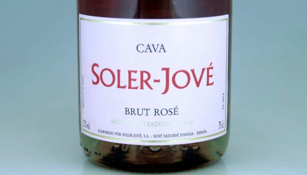 ROSA BOBLER: Soler-Jové Brut Rosé.