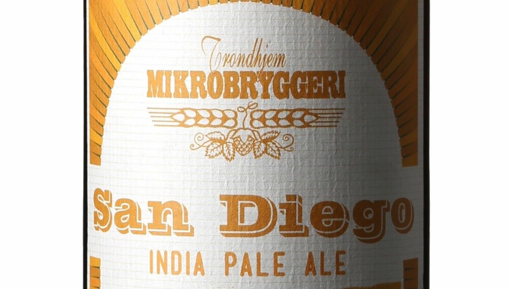 GODT ØL: Trondhjem Mikrobryggeri San Diego IPA. GODT ØL: Trondhjem Mikrobryggeri San Diego IPA.