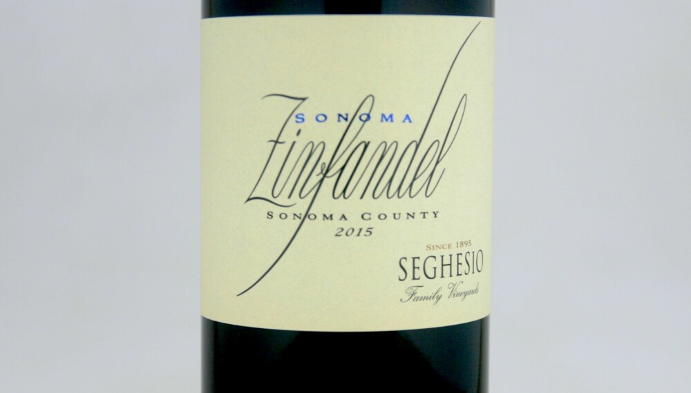 GRILLVIN: Seghesio Sonoma Zinfandel 2015.