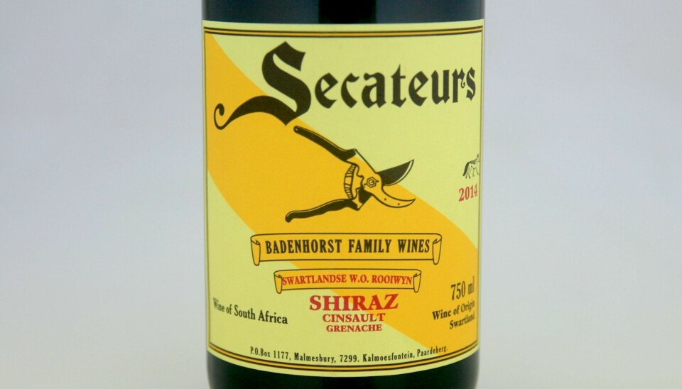GRILLVIN: Badenhorst Secateurs Shiraz Cinsault Grenache 2014.