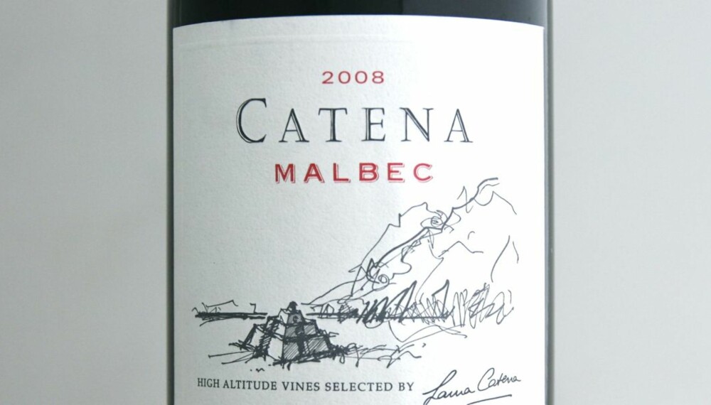 TEST AV GRILLVINER: Catena Malbec 2008 kom på delt tredjeplass i testen