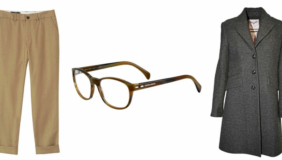 FRA VENSTRE: Filippa K (kr 1400), Giorgio Armani (kr 2600), Sand (kr 4195).