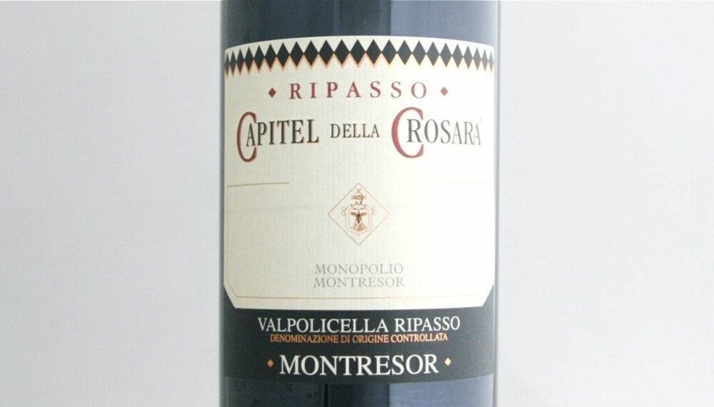 TESY AV RIPASSO: Capitel della Crosara Valpolicella Ripasso 2009 er det beste kjøpet.