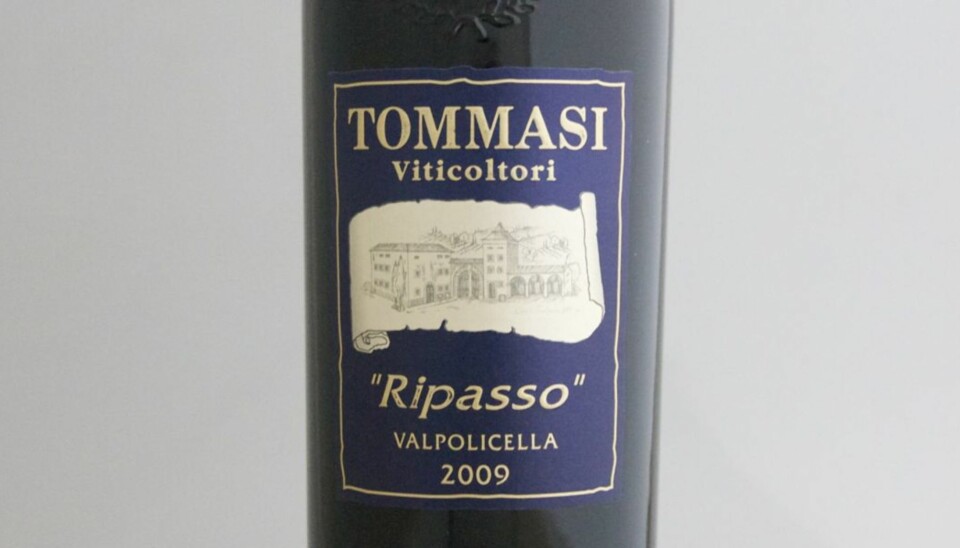 TEST AV RIPASSO: Tommasi Valpolicella Ripasso 2009 kom på tredjeplass i testen.