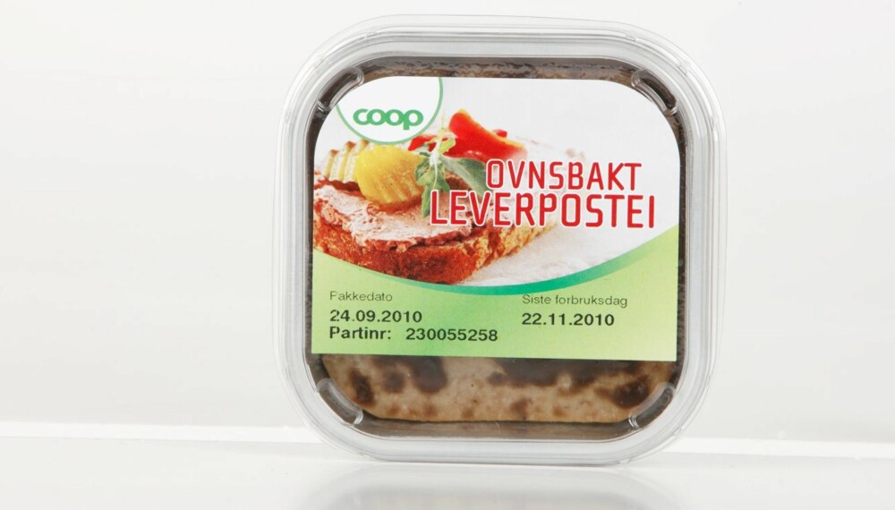 Test av leverpostei Test av leverpostei