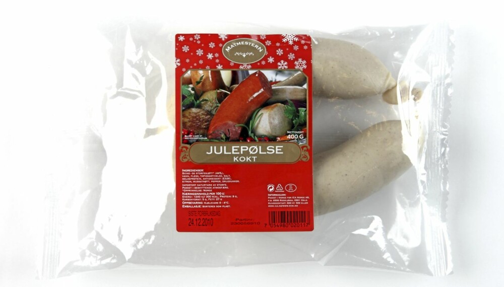 TEST: DinKost.no har vurdert næringsinnholdet i 15 forskjellige julepølser. TEST: DinKost.no har vurdert næringsinnholdet i 15 forskjellige julepølser.