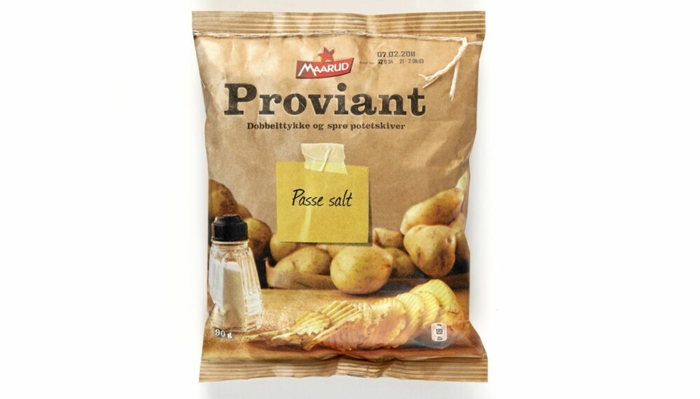 TEST: DinKost.no har vurdert næringsinnholdet i 69 typer salte snacks av potet, mais og ris. TEST: DinKost.no har vurdert næringsinnholdet i 69 typer salte snacks av potet, mais og ris.