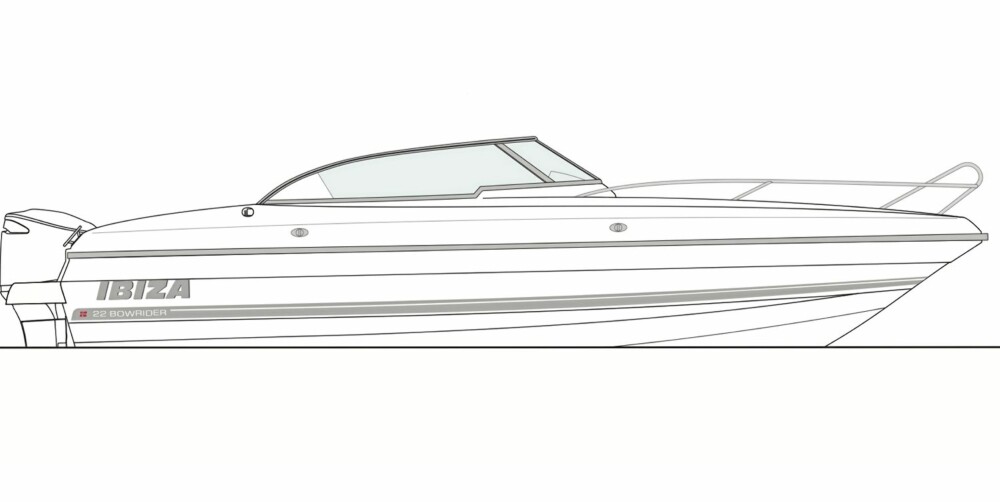 NYTT: Bowrideren Ibiza 22 BR blir først ut i en serie nye båter fra verftet.