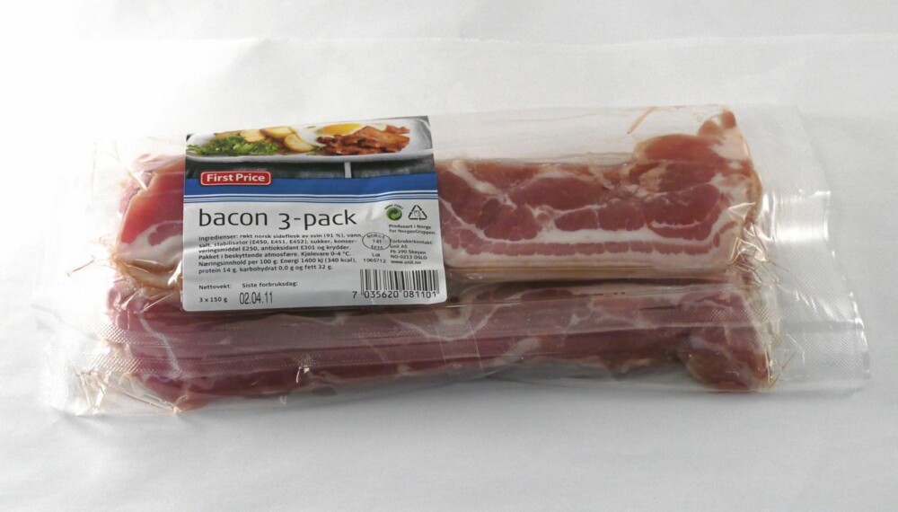 FirstPrice Bacon 3-pack m/svor
